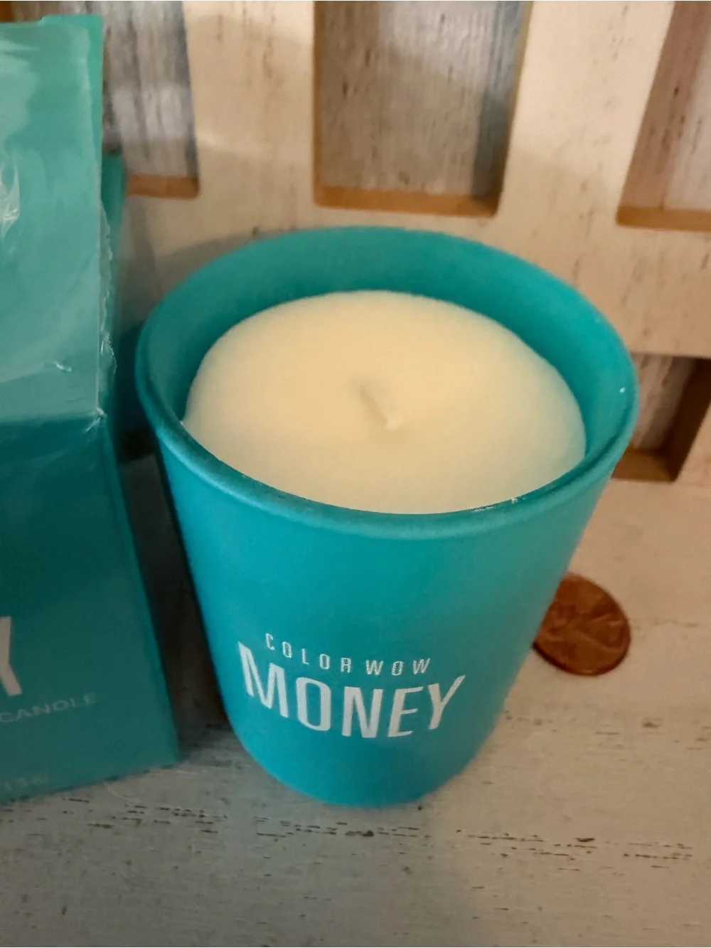 Color WOW Money Sea Sparkle Scented Candle 3.3oz Limited Edition New ColorWow